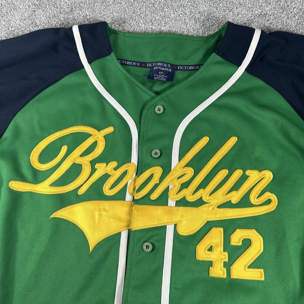 Brooklyn Royal Giants Jackie Robinson Victorious Baseball League Jersey 3XL